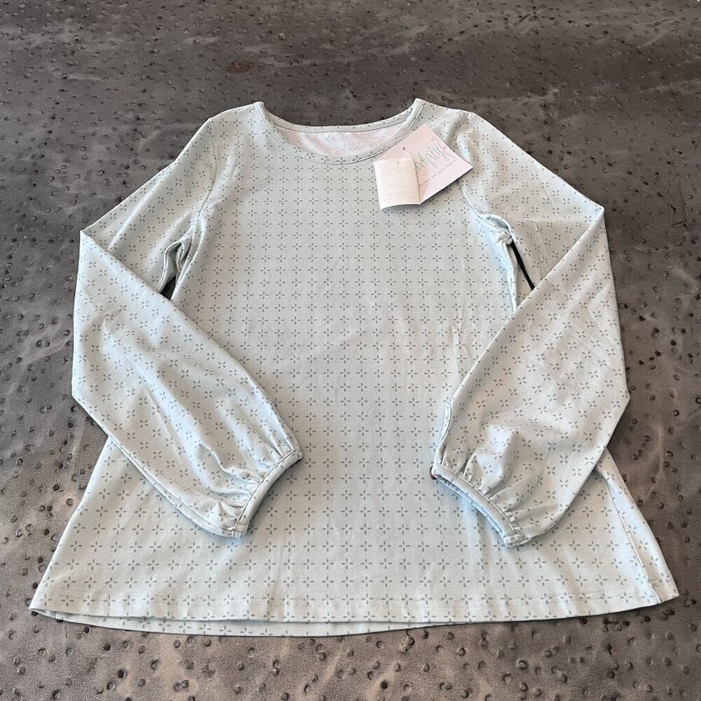 NWT Shrimp & Grits Girl’s Blue Long Sleeve Top Size XXL